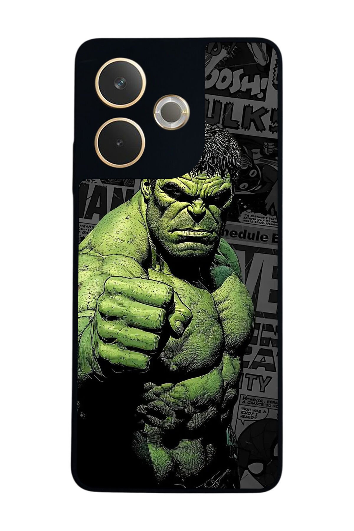 Oppo A5 Pro Uyumlu Hulk Tasarımlı Glossy Premium Kılıf