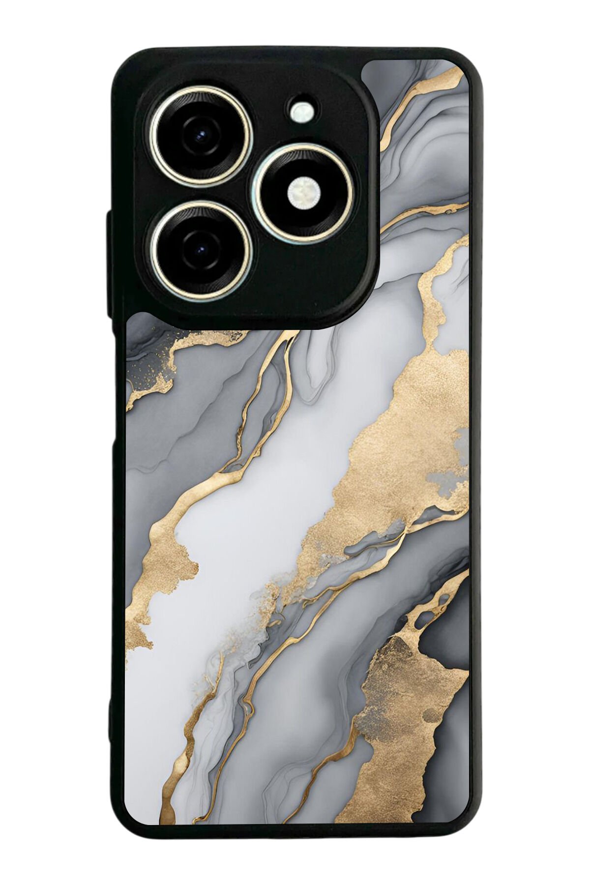 Infınıx Smart 8 Pro Uyumlu Mermer Marble Tasarımlı Glossy Premium Kılıf