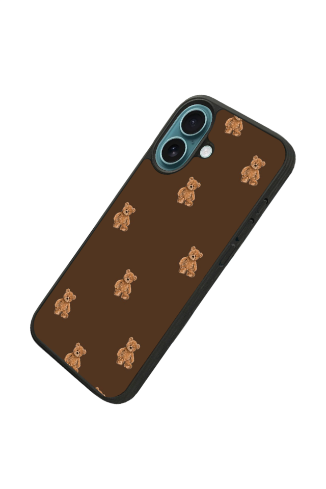 iPhone 16 Plus Uyumlu Ayı Tasarımlı Glossy Premium Kılıf