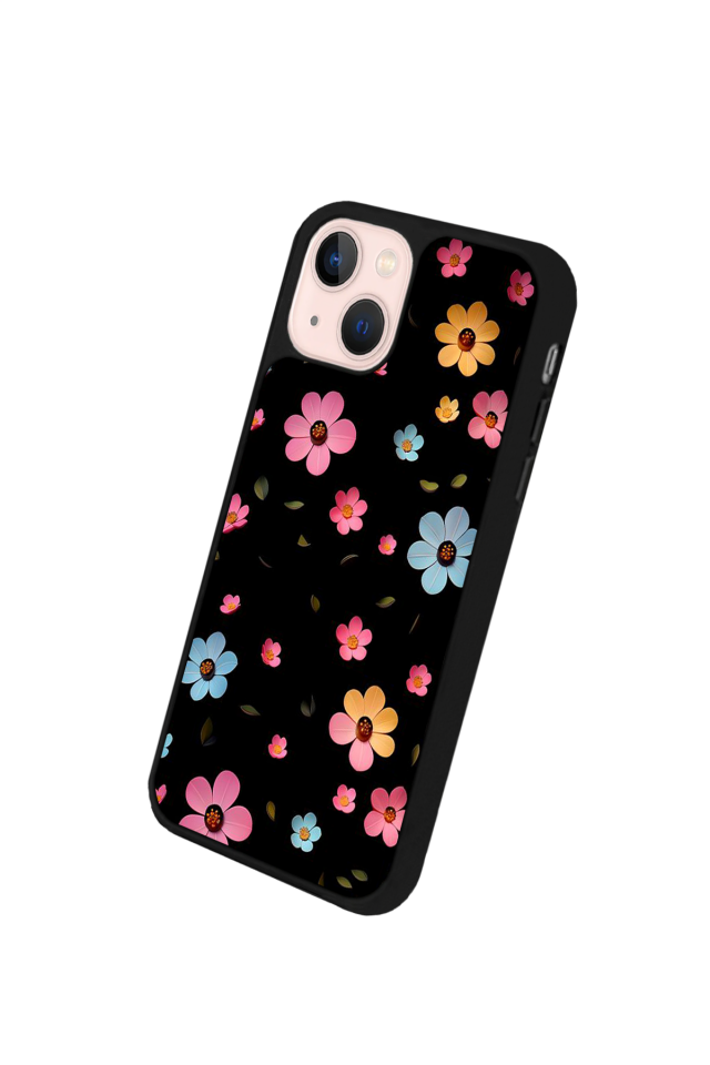 iPhone 15 Plus Uyumlu Cicek Tasarımlı Glossy Premium Kılıf