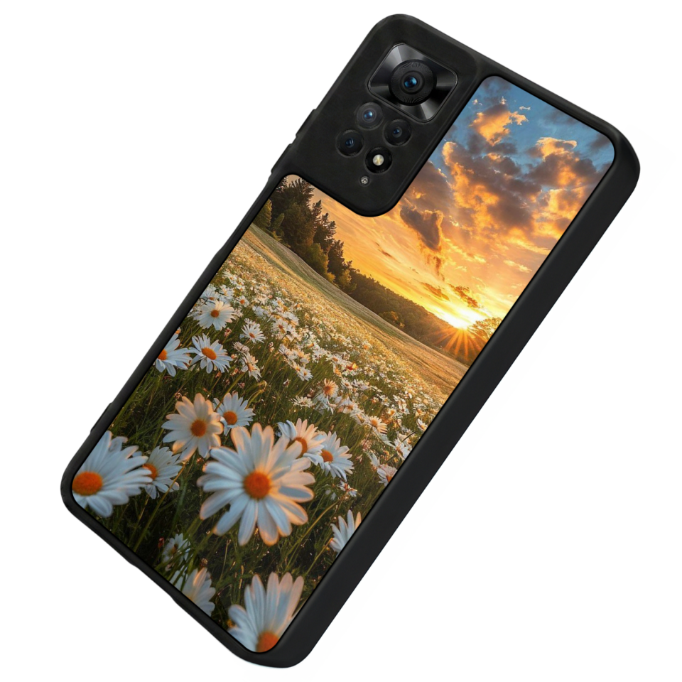 Xiaomi Redmi Note 11 Pro Uyumlu Cicek Tasarımlı Glossy Premium Kılıf