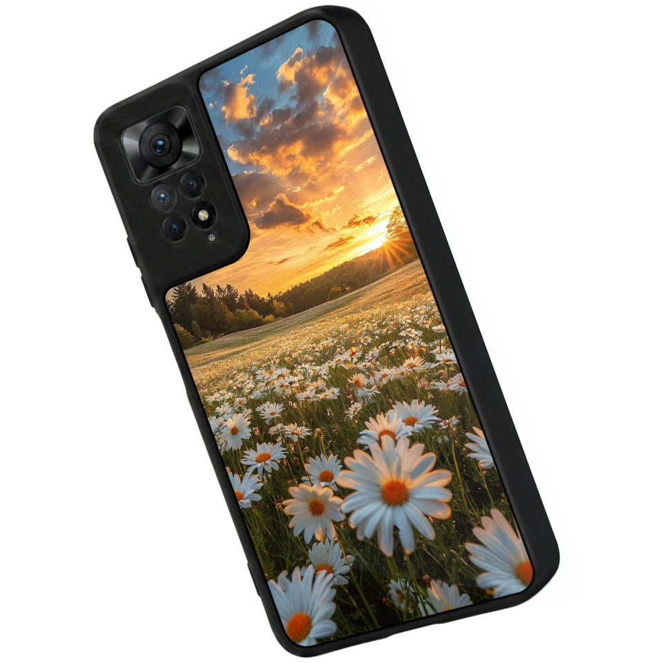 Xiaomi Redmi Note 11 Pro Uyumlu Cicek Tasarımlı Glossy Premium Kılıf