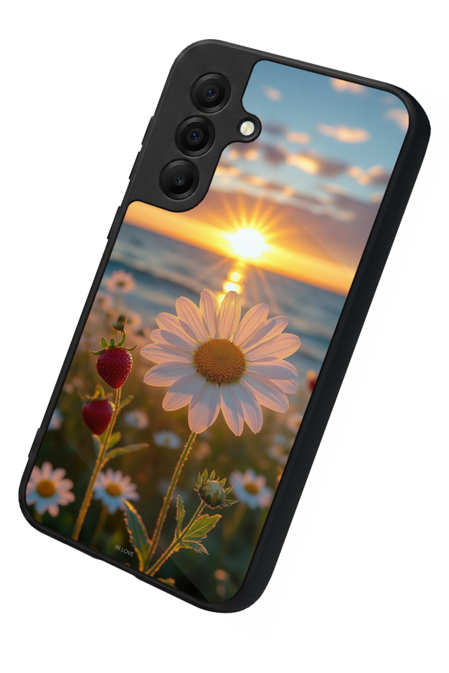 Samsung Galaxy A17 Uyumlu Cicek Tasarımlı Glossy Premium Kılıf