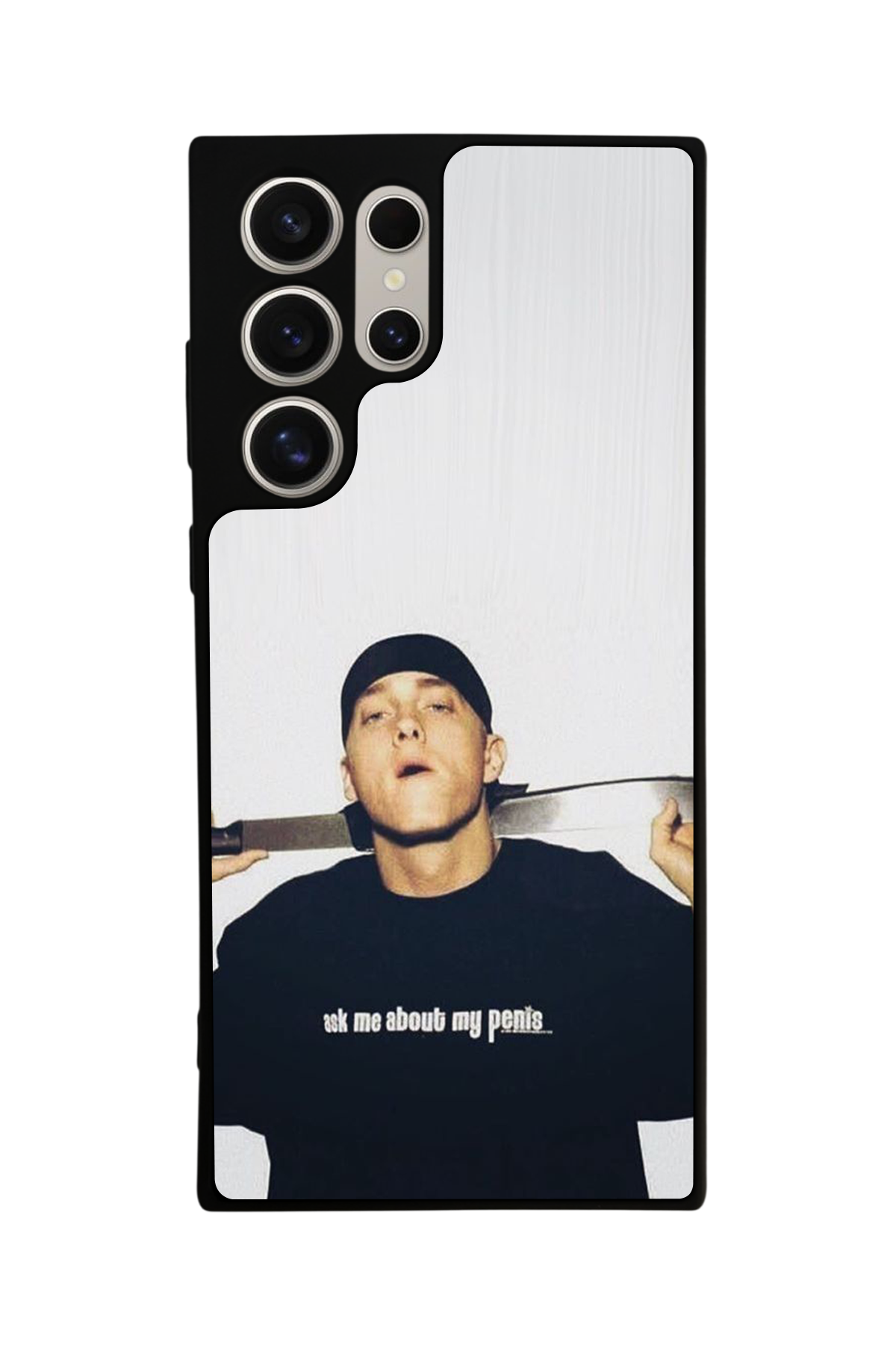 Samsung Galaxy S22 Ultra Uyumlu Eminem Tasarımlı Glossy Premium Kılıf