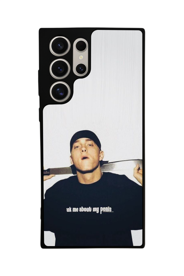 Samsung Galaxy S22 Ultra Uyumlu Eminem Tasarımlı Glossy Premium Kılıf
