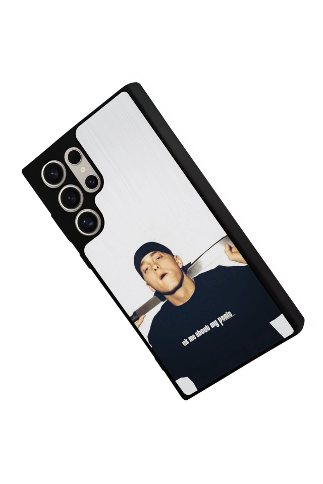 Samsung Galaxy S22 Ultra Uyumlu Eminem Tasarımlı Glossy Premium Kılıf