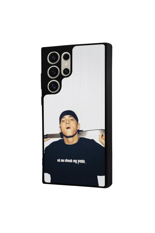 Samsung Galaxy S22 Ultra Uyumlu Eminem Tasarımlı Glossy Premium Kılıf