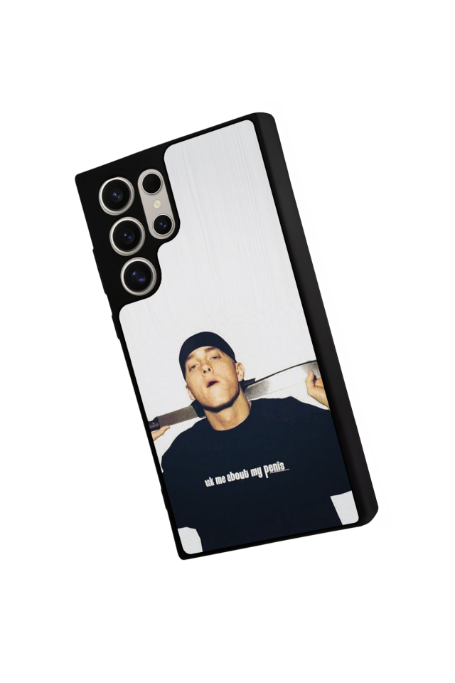 Samsung Galaxy S22 Ultra Uyumlu Eminem Tasarımlı Glossy Premium Kılıf
