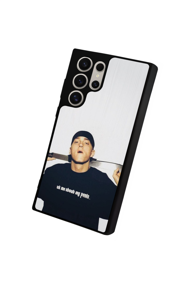 Samsung Galaxy S22 Ultra Uyumlu Eminem Tasarımlı Glossy Premium Kılıf