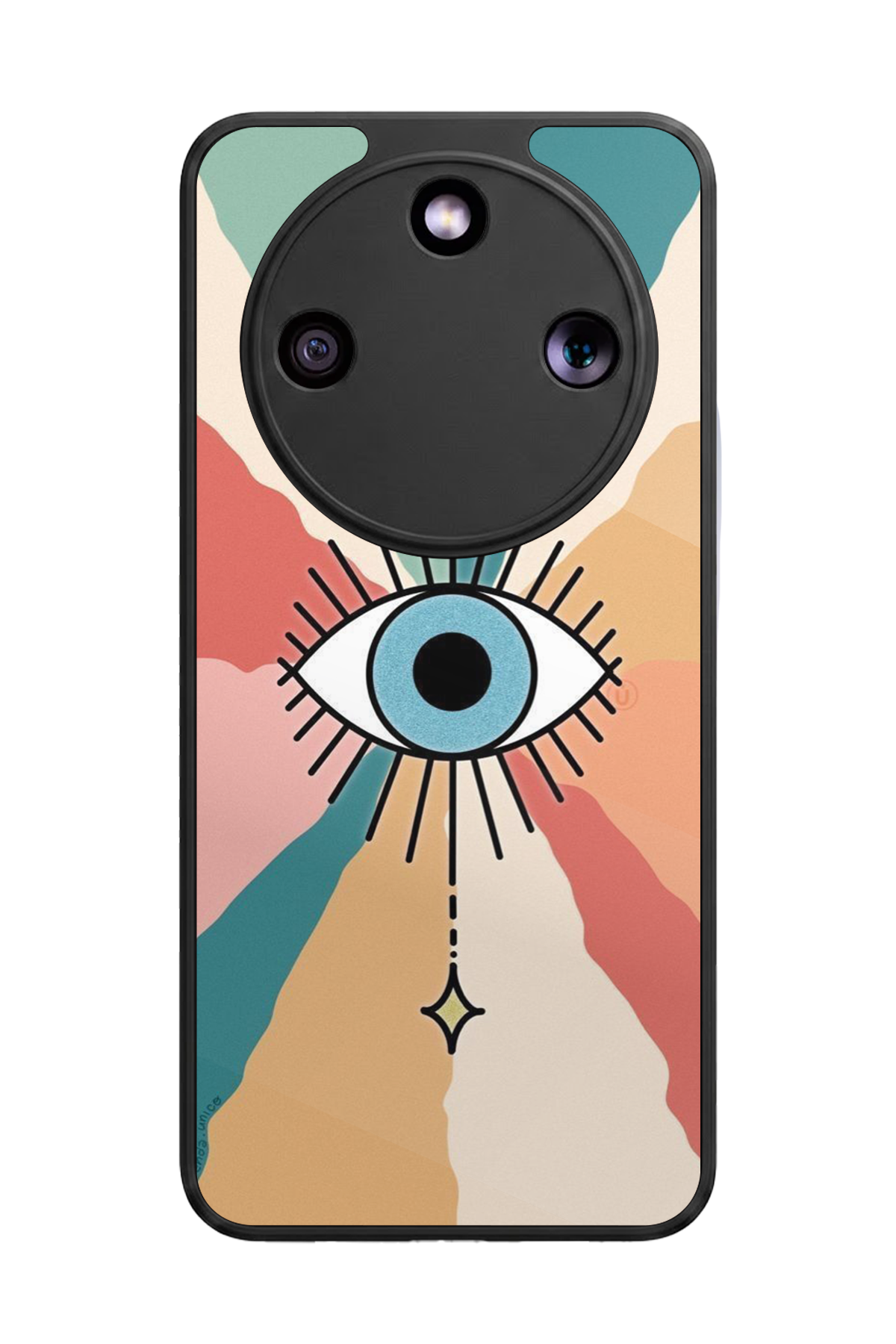 Honor Magic 8 Lite Uyumlu Göz Tasarımlı Glossy Premium Kılıf