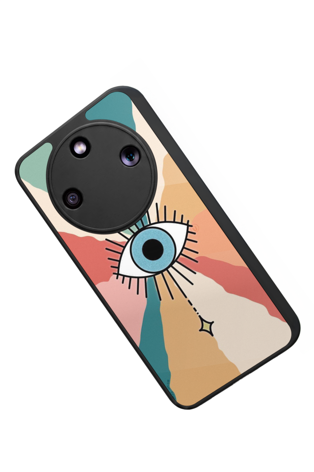 Honor Magic 8 Lite Uyumlu Göz Tasarımlı Glossy Premium Kılıf