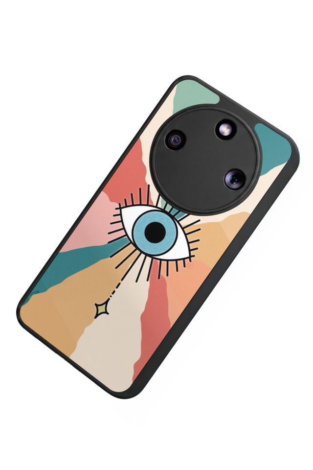 Honor Magic 8 Lite Uyumlu Göz Tasarımlı Glossy Premium Kılıf