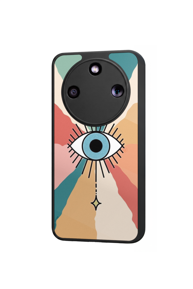 Honor Magic 8 Lite Uyumlu Göz Tasarımlı Glossy Premium Kılıf