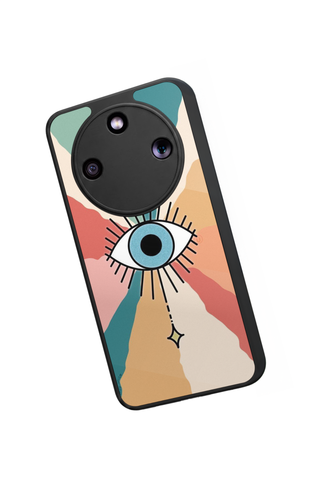 Honor Magic 8 Lite Uyumlu Göz Tasarımlı Glossy Premium Kılıf