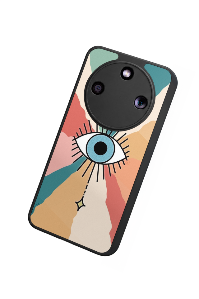 Honor Magic 8 Lite Uyumlu Göz Tasarımlı Glossy Premium Kılıf