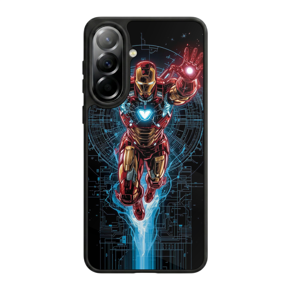 Samsung Galaxy A57 Uyumlu Iron Man ( Demir Adam ) Tasarımlı Glossy Premium Kılıf