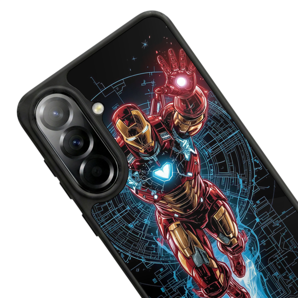 Samsung Galaxy A57 Uyumlu Iron Man ( Demir Adam ) Tasarımlı Glossy Premium Kılıf