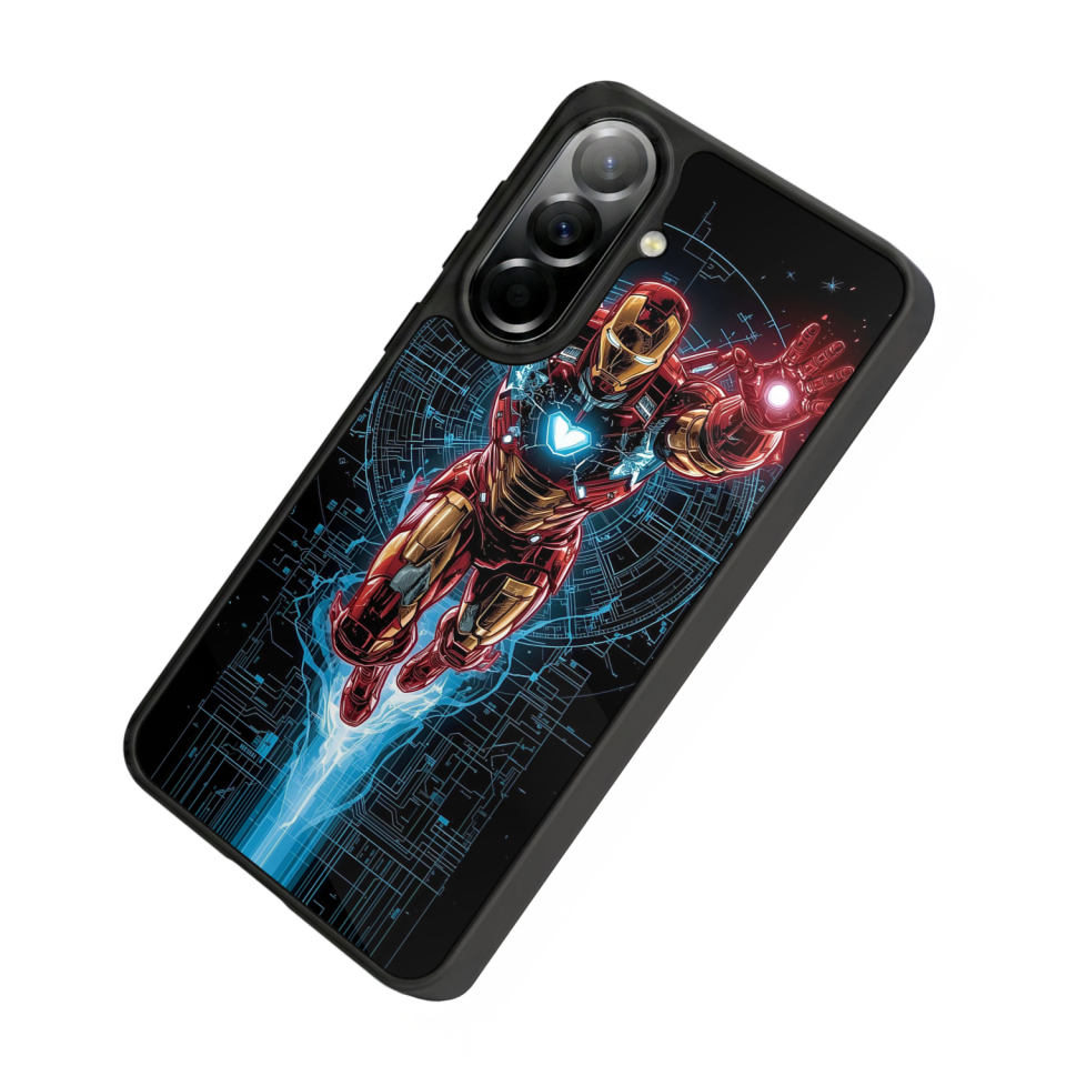 Samsung Galaxy A57 Uyumlu Iron Man ( Demir Adam ) Tasarımlı Glossy Premium Kılıf