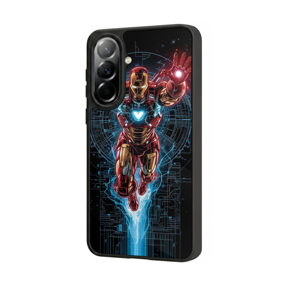 Samsung Galaxy A57 Uyumlu Iron Man ( Demir Adam ) Tasarımlı Glossy Premium Kılıf