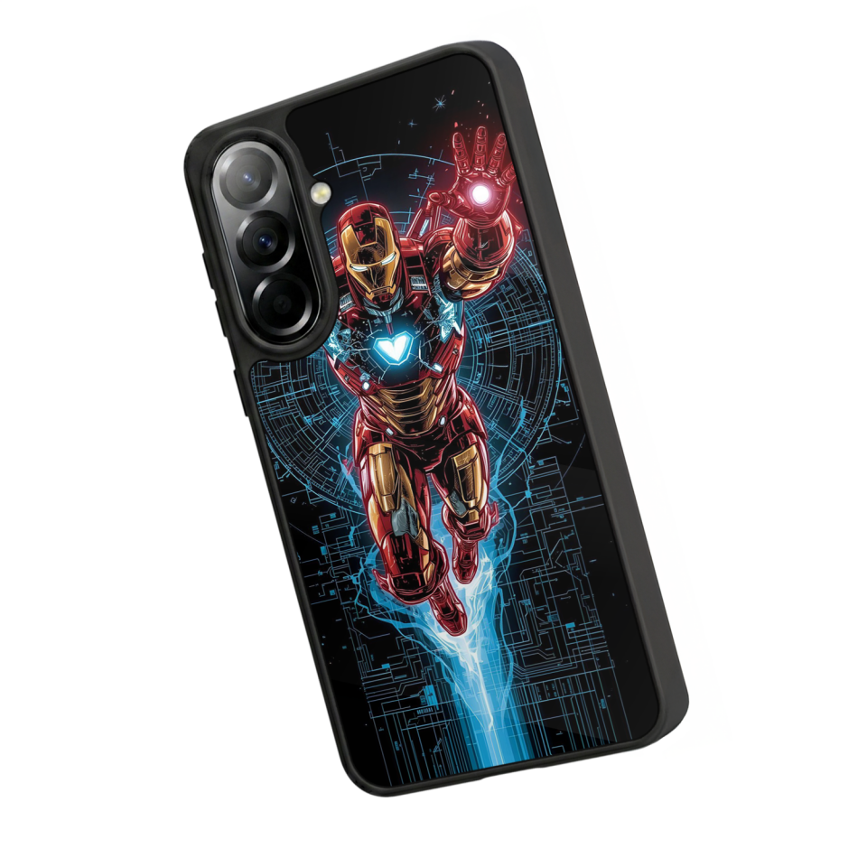 Samsung Galaxy A57 Uyumlu Iron Man ( Demir Adam ) Tasarımlı Glossy Premium Kılıf