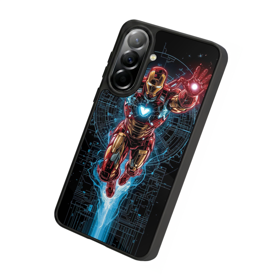 Samsung Galaxy A57 Uyumlu Iron Man ( Demir Adam ) Tasarımlı Glossy Premium Kılıf
