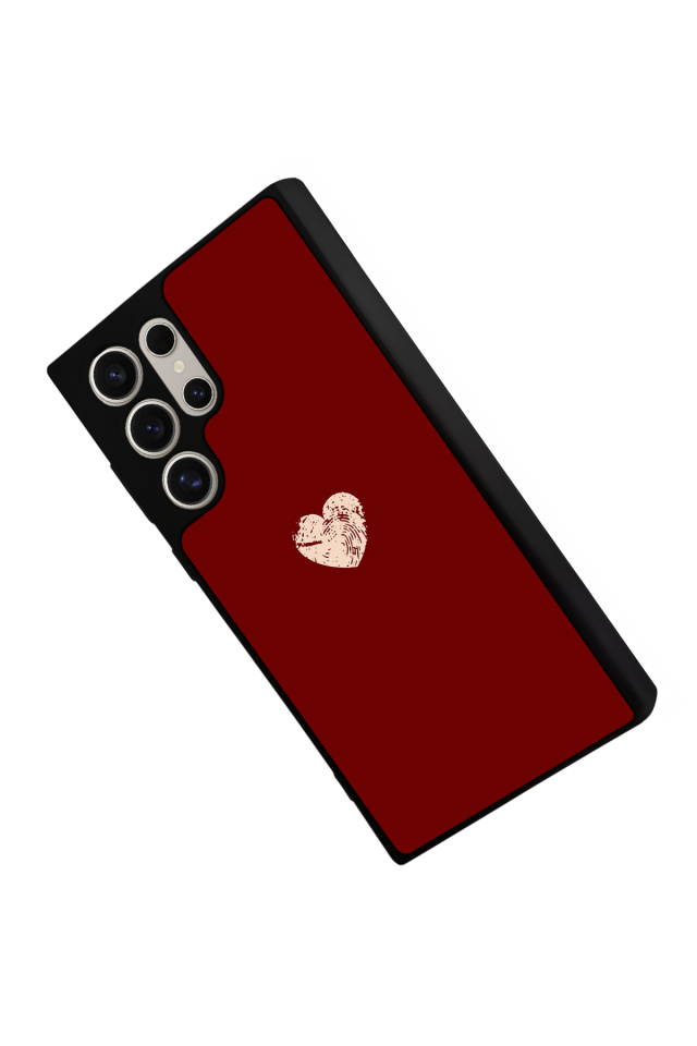 Samsung Galaxy S23 Ultra Uyumlu Kalp Love Tasarımlı Glossy Premium Kılıf