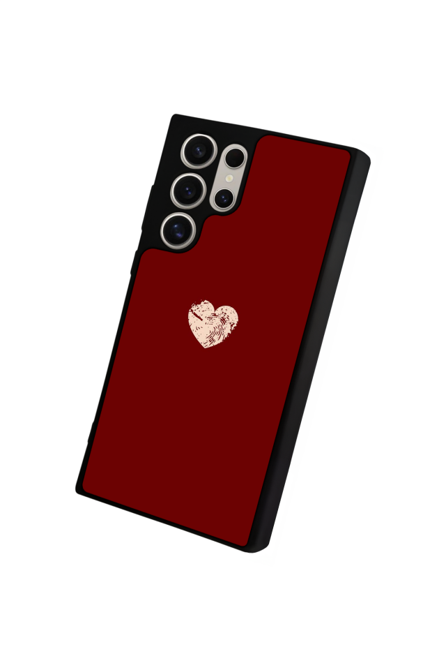 Samsung Galaxy S23 Ultra Uyumlu Kalp Love Tasarımlı Glossy Premium Kılıf