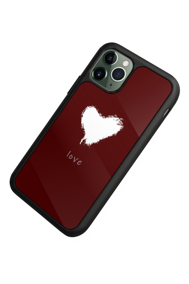 iPhone 11 Pro Uyumlu Kalp Love Tasarımlı Glossy Premium Kılıf