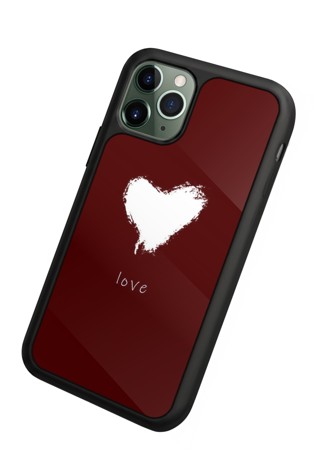iPhone 11 Pro Uyumlu Kalp Love Tasarımlı Glossy Premium Kılıf