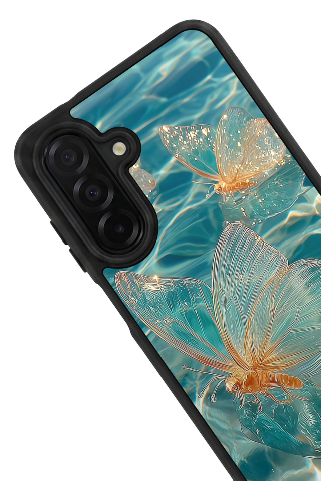 Samsung Galaxy A26 Uyumlu Kelebek Tasarımlı Glossy Premium Kılıf