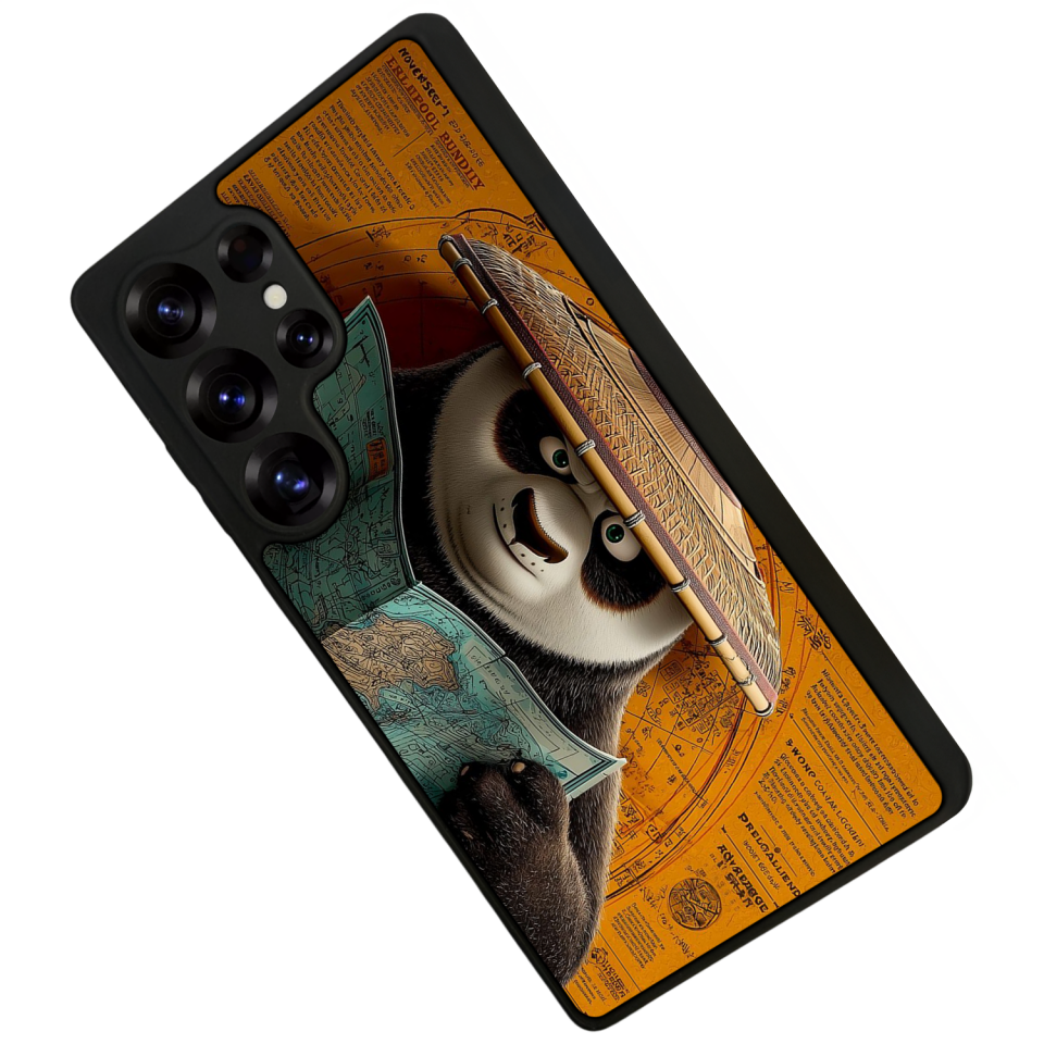 Samsung Galaxy S25 Ultra Uyumlu Kung Fu Panda Tasarımlı Glossy Premium Kılıf