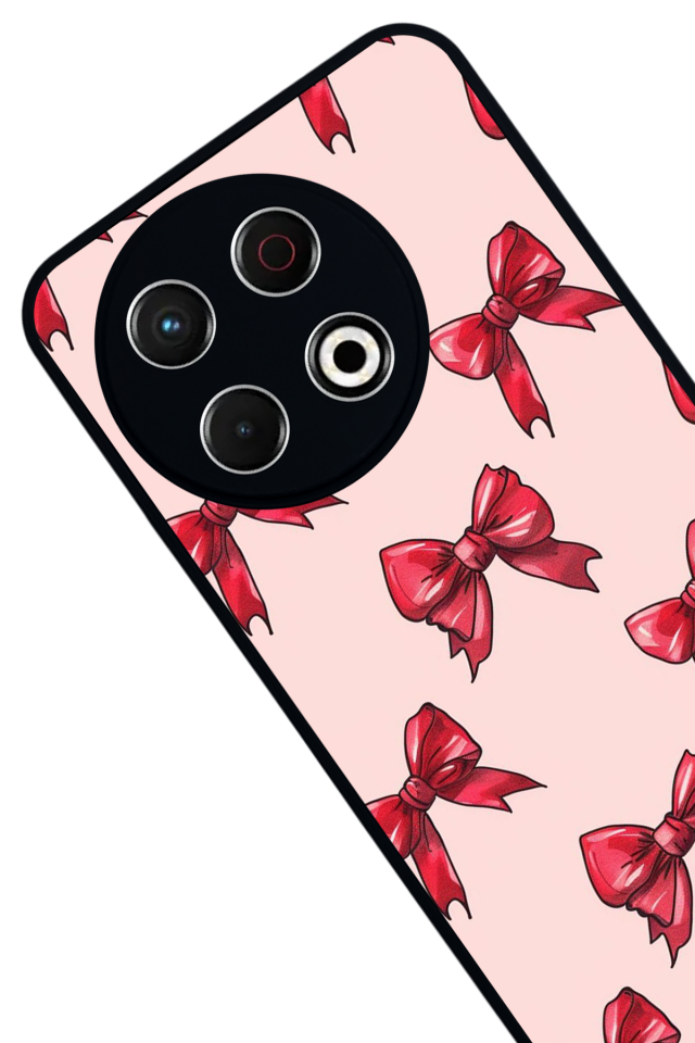 Tecno Spark 30 Pro Uyumlu Kurdele Tasarımlı Glossy Premium Kılıf