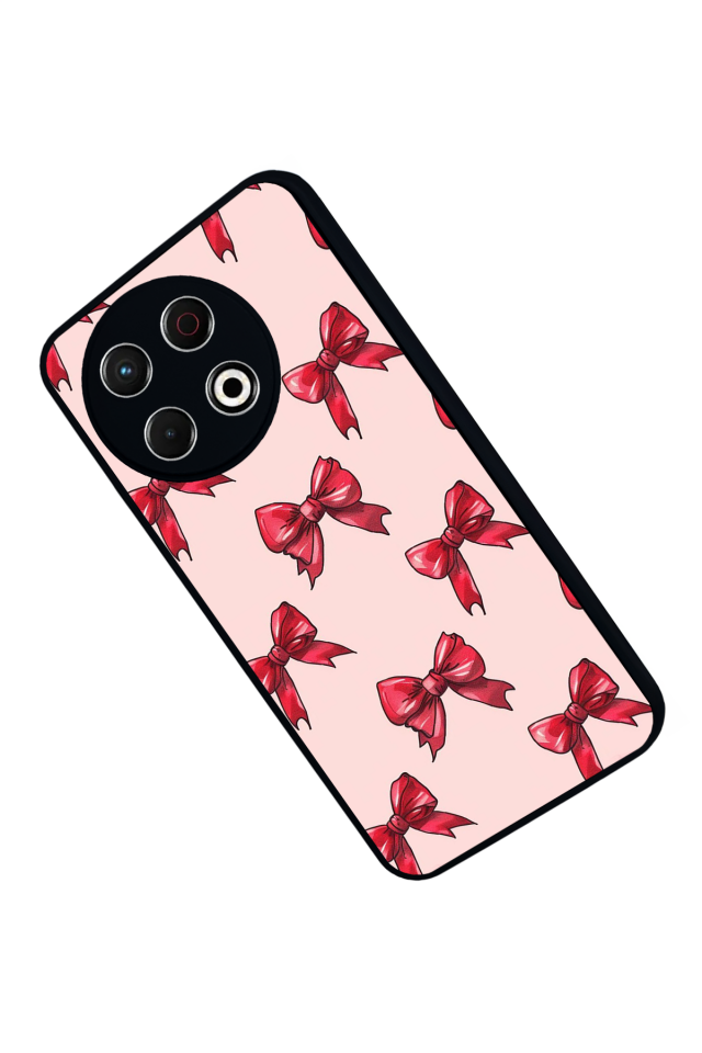 Tecno Spark 30 Pro Uyumlu Kurdele Tasarımlı Glossy Premium Kılıf