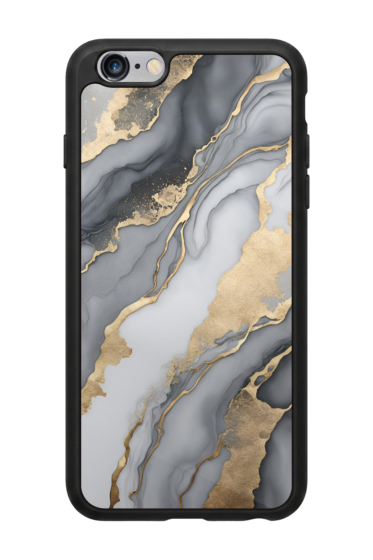 iPhone 6 Plus Uyumlu Mermer Marble Tasarımlı Glossy Premium Kılıf