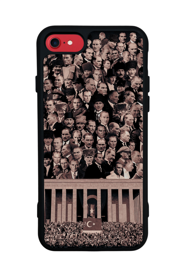 iPhone 8 Uyumlu Mustafa Kemal Ataturk Tasarımlı Glossy Premium Kılıf