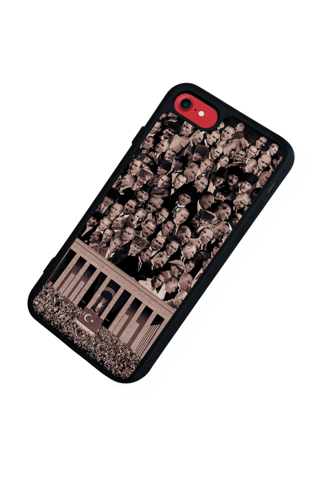 iPhone 8 Uyumlu Mustafa Kemal Ataturk Tasarımlı Glossy Premium Kılıf