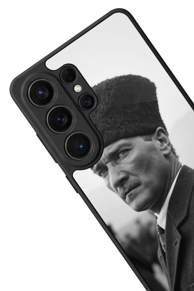 Samsung Galaxy S26 Ultra Uyumlu Mustafa Kemal Ataturk Tasarımlı Glossy Premium Kılıf