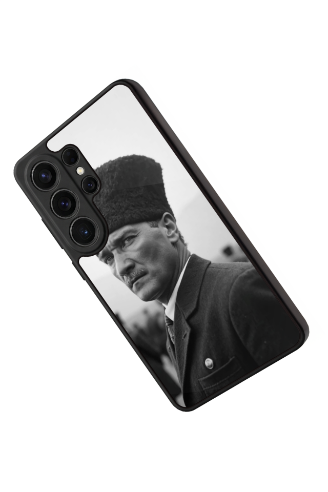Samsung Galaxy S26 Ultra Uyumlu Mustafa Kemal Ataturk Tasarımlı Glossy Premium Kılıf