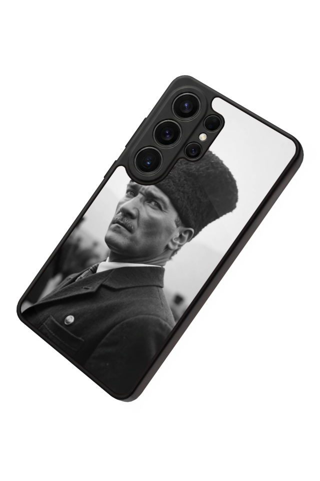 Samsung Galaxy S26 Ultra Uyumlu Mustafa Kemal Ataturk Tasarımlı Glossy Premium Kılıf
