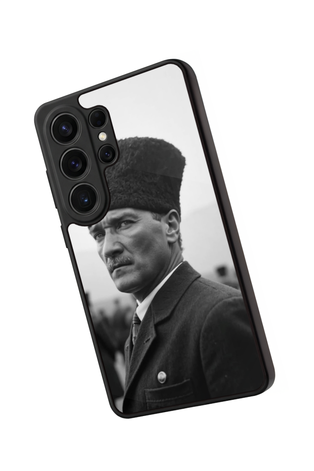 Samsung Galaxy S26 Ultra Uyumlu Mustafa Kemal Ataturk Tasarımlı Glossy Premium Kılıf