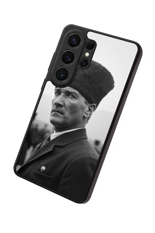 Samsung Galaxy S26 Ultra Uyumlu Mustafa Kemal Ataturk Tasarımlı Glossy Premium Kılıf