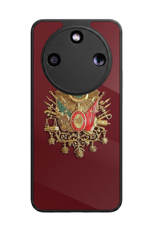 Honor Magic 8 Lite Uyumlu Osmanli Tugrasi Tasarımlı Glossy Premium Kılıf