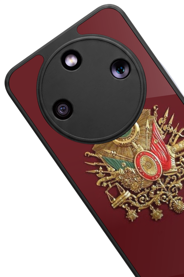 Honor Magic 8 Lite Uyumlu Osmanli Tugrasi Tasarımlı Glossy Premium Kılıf