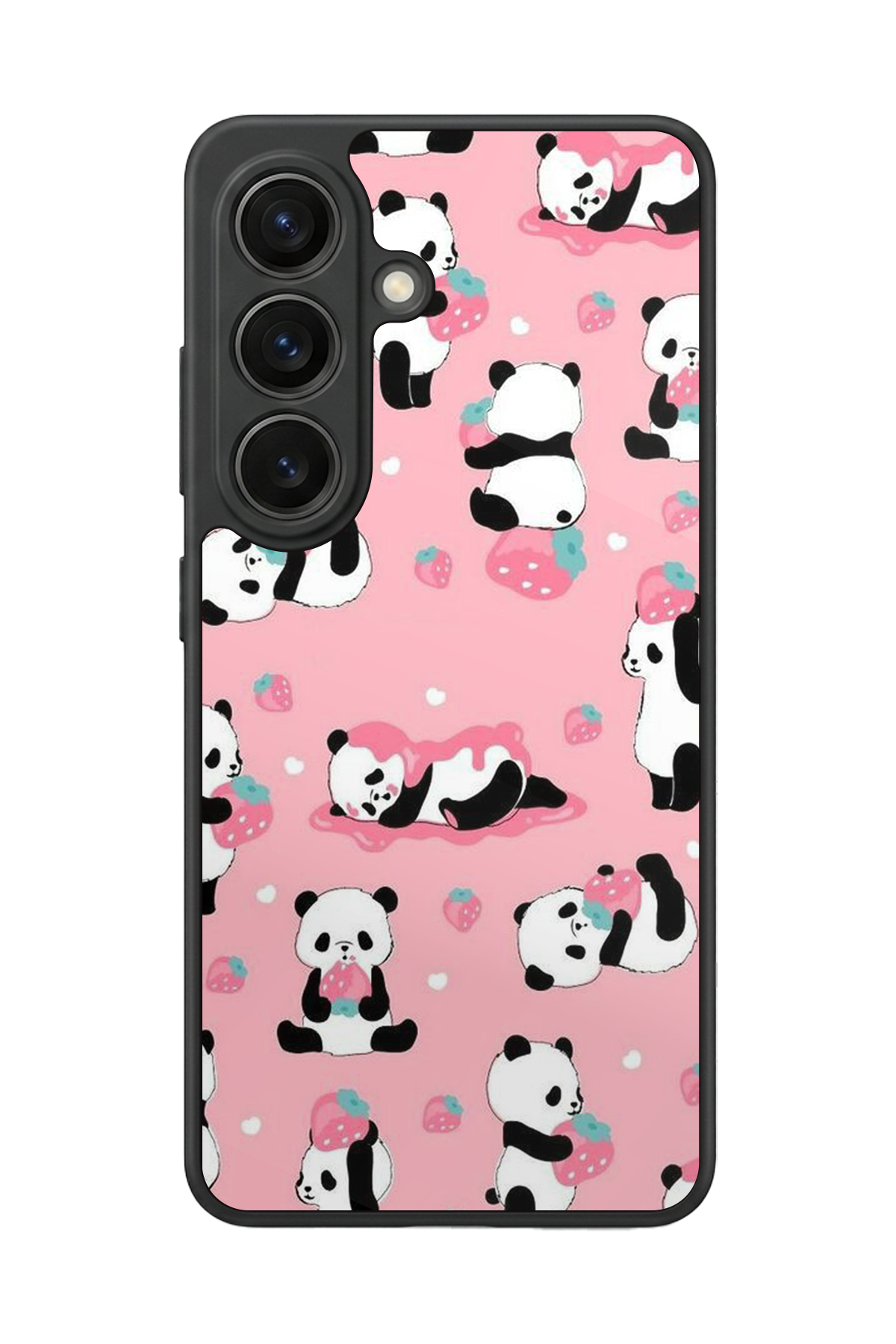 Samsung Galaxy S26 Uyumlu Panda Tasarımlı Glossy Premium Kılıf