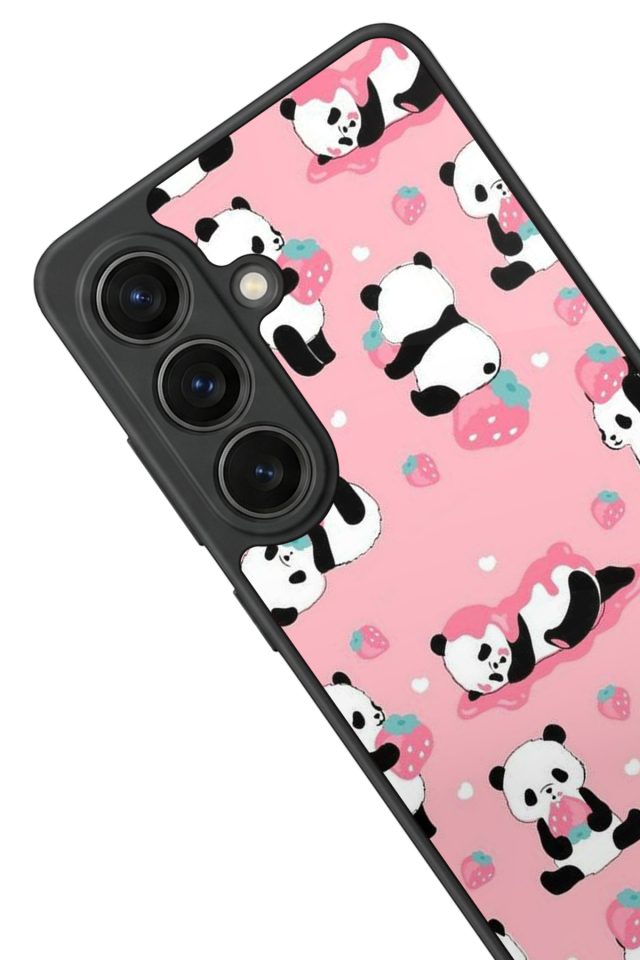 Samsung Galaxy S26 Uyumlu Panda Tasarımlı Glossy Premium Kılıf