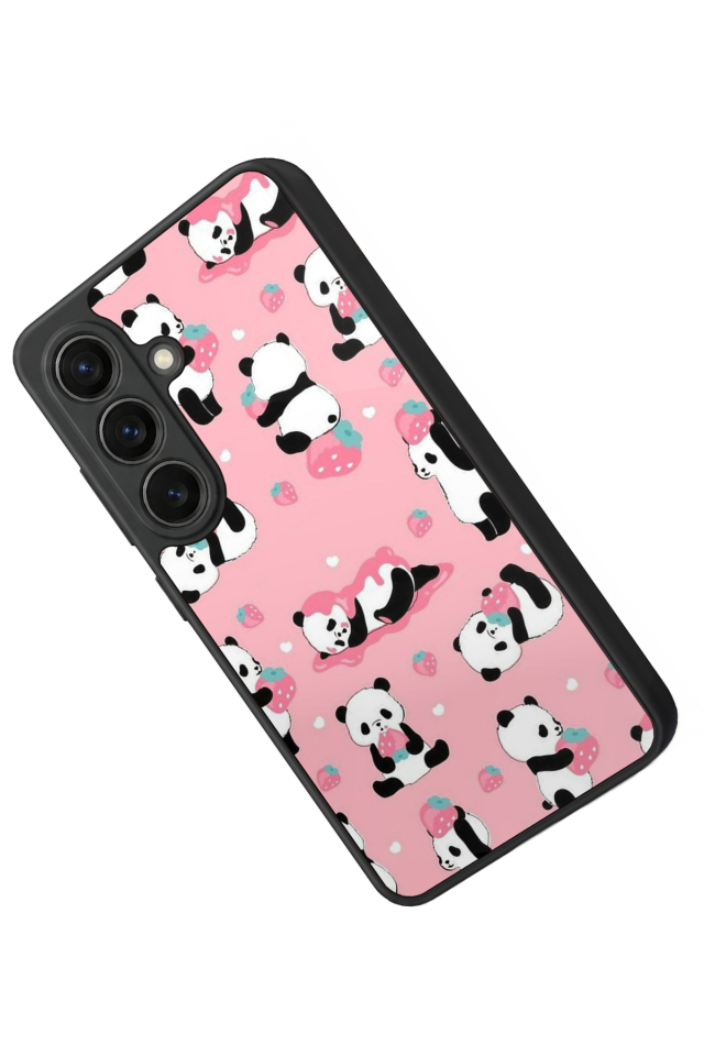 Samsung Galaxy S26 Uyumlu Panda Tasarımlı Glossy Premium Kılıf