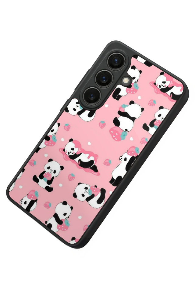 Samsung Galaxy S26 Uyumlu Panda Tasarımlı Glossy Premium Kılıf