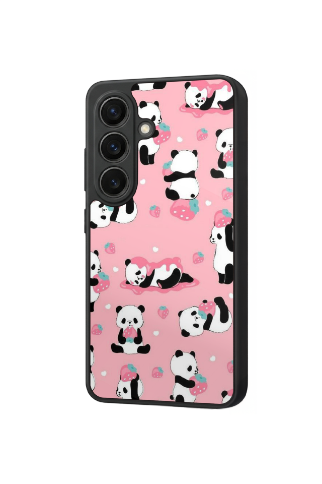 Samsung Galaxy S26 Uyumlu Panda Tasarımlı Glossy Premium Kılıf