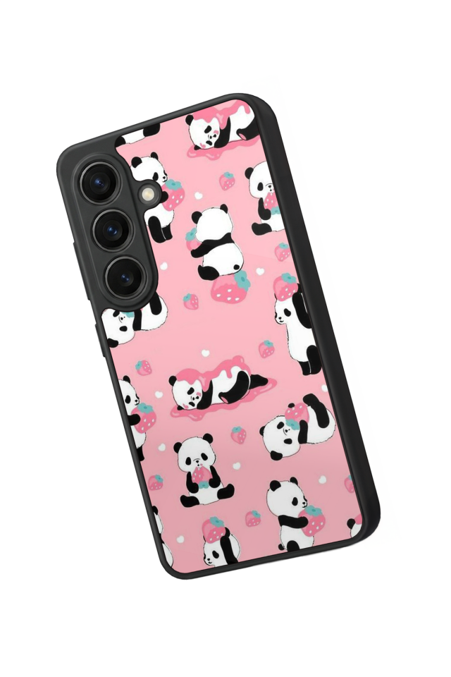 Samsung Galaxy S26 Uyumlu Panda Tasarımlı Glossy Premium Kılıf