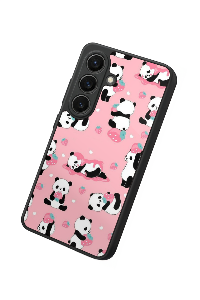 Samsung Galaxy S26 Uyumlu Panda Tasarımlı Glossy Premium Kılıf
